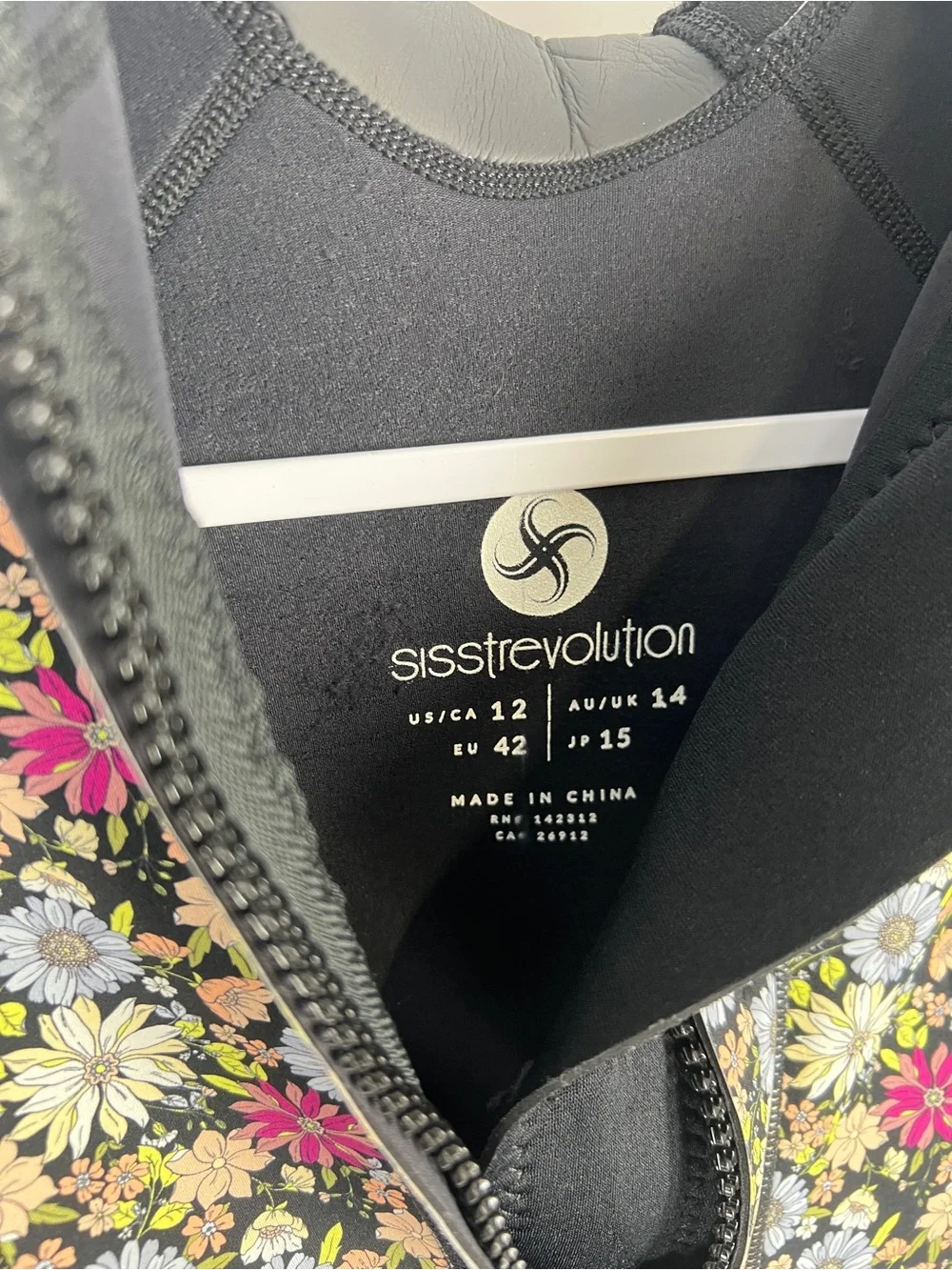 Sisstrevolution Girls 7 Seas 2/2 Floral Long Sleeve Springsuit Wetsuit 12